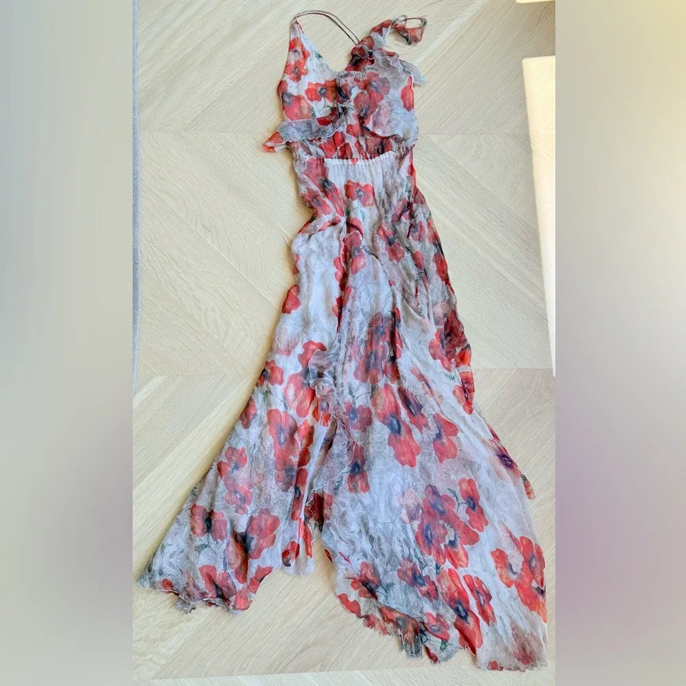 Isabel Marant Rodd Red Print Dress, Size 38 - Picture 3 of 6